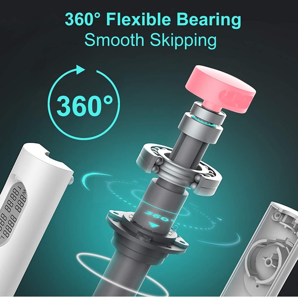 Digital Jump Rope with Calorie Counter, Adjustable (Pink) - Picture 4 of 6